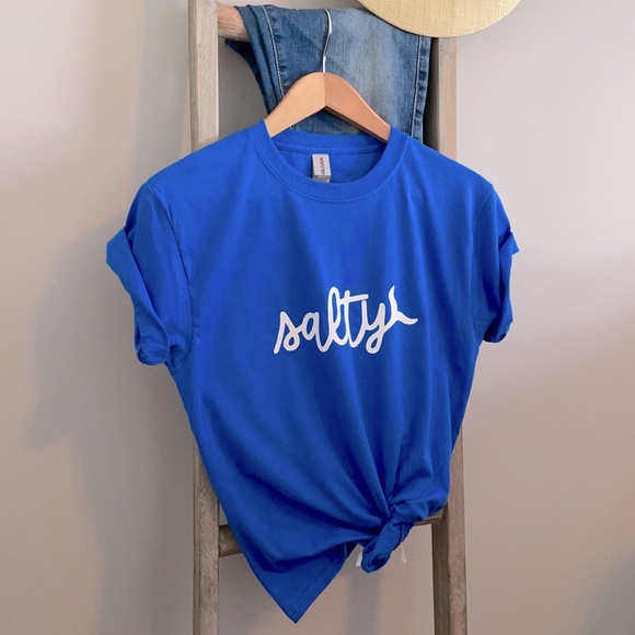 NEW Salty Whale Tail Graphic T-Shirt Unisex - Picture 1 of 4